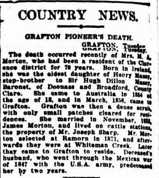 COUNTRY NEWS. (1926, February 4). The Sydney Morning Herald (NSW : 1842 - 1954), p. 12. Retrieved March 18, 2014, from http://nla.gov.au/nla.news-article16280235