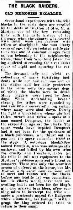 THE BLACK RAIDERS. (1926, February 8). The Richmond River Express and Casino Kyogle Advertiser (NSW : 1904 - 1929), p. 5. Retrieved March 18, 2014, from http://nla.gov.au/nla.news-article123061705